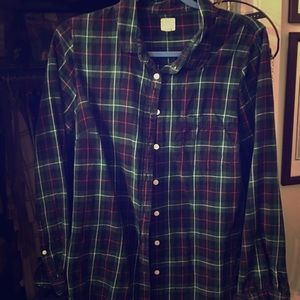 J. Crew “Perfect Fit” Plaid Collar Shirt